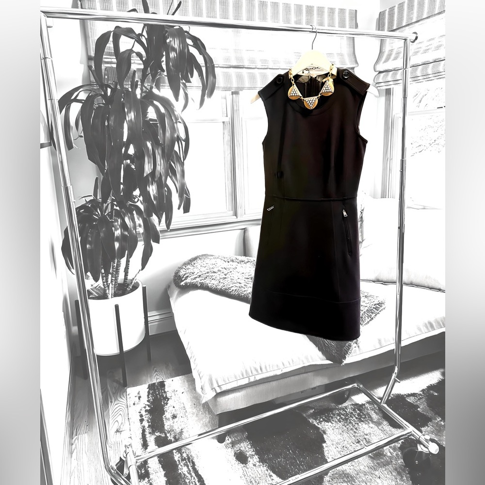 Blueberry Brit Elegant Mid-length Dress (business casual)